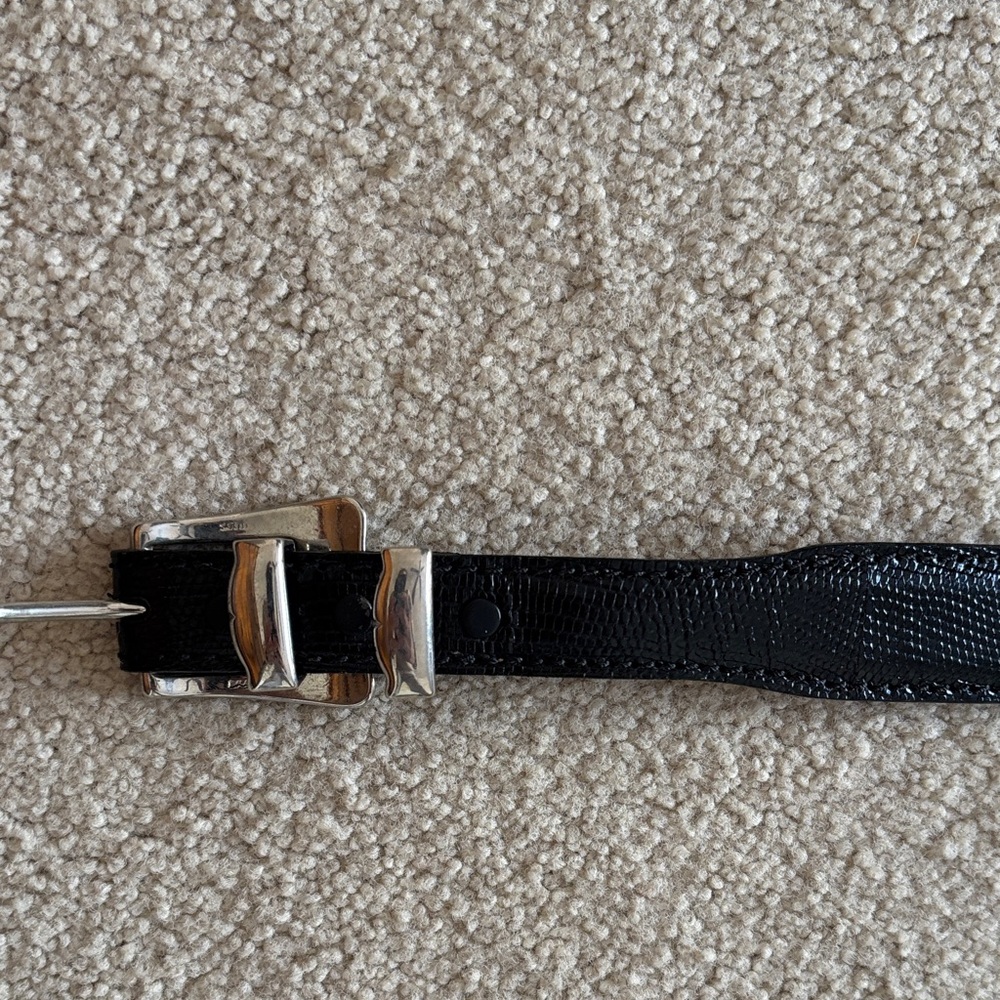 Men's Torino Black Leather Belt